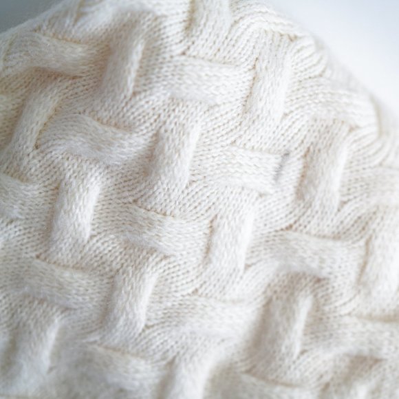 J.ING / Cream Cardigan Knit Sweater | Size L - Picture 5 of 5